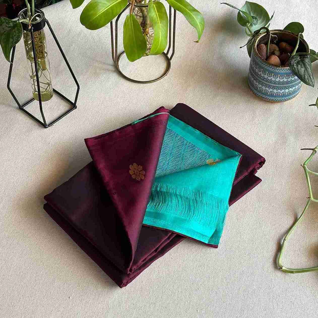 Handloom Kanchipuram Softsilk saree (Grapevine)