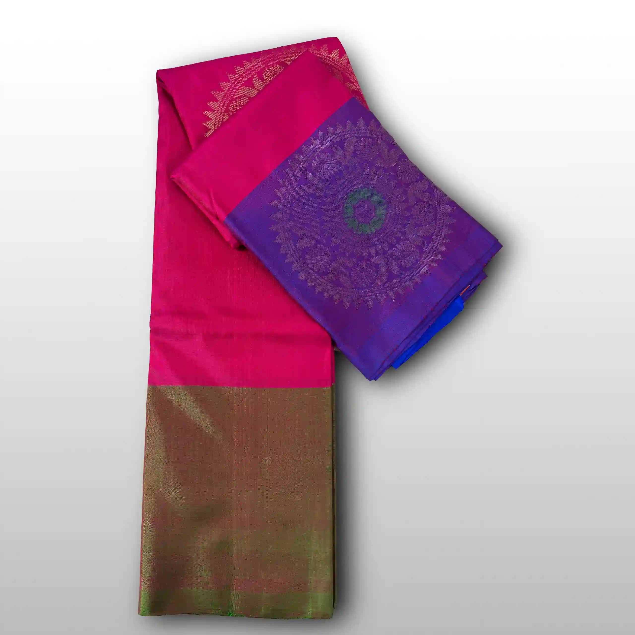 Handloom Kanchipuram Soft Silk Saree (GVS 1356)