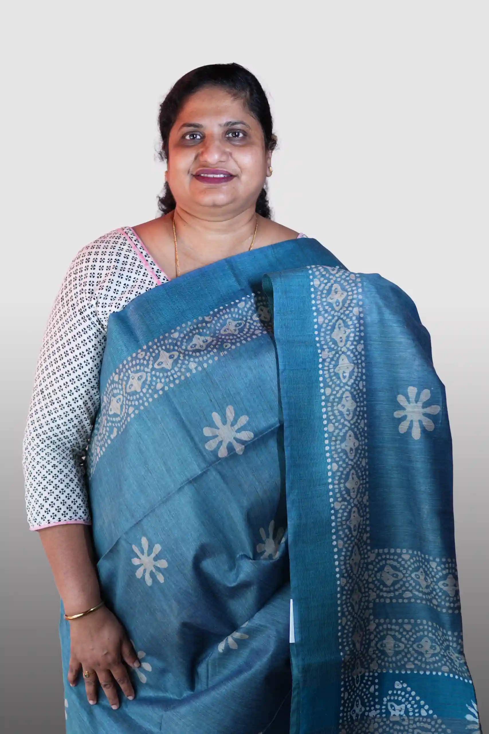 Semi Tussar Saree (GVS 3445)