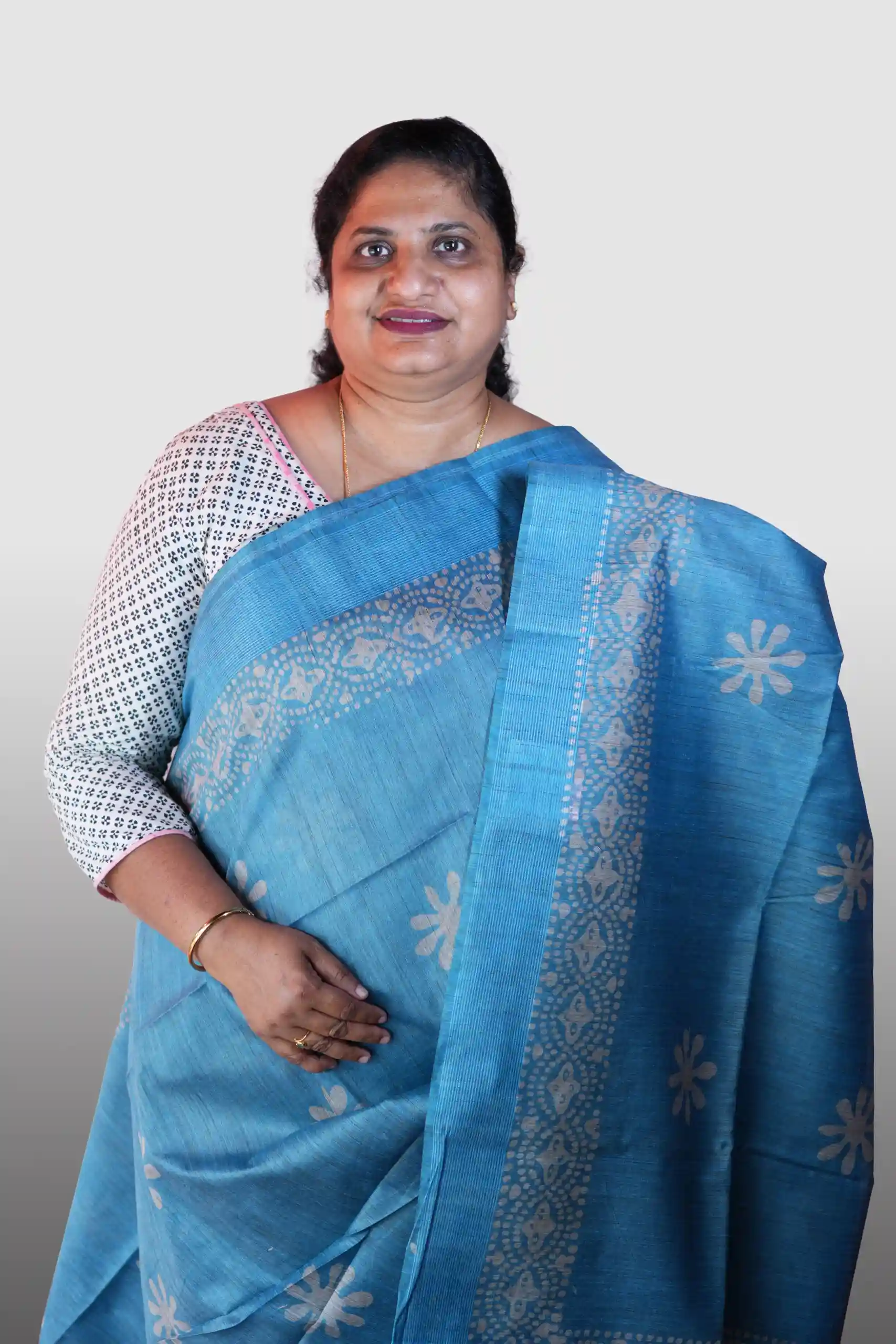 Semi Tussar Saree (GVS 3449)