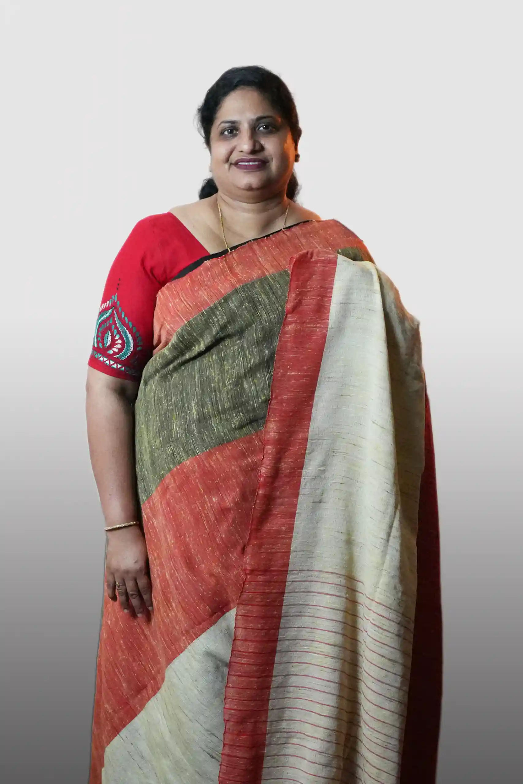 Jute Cotton Saree (GVS 4368)