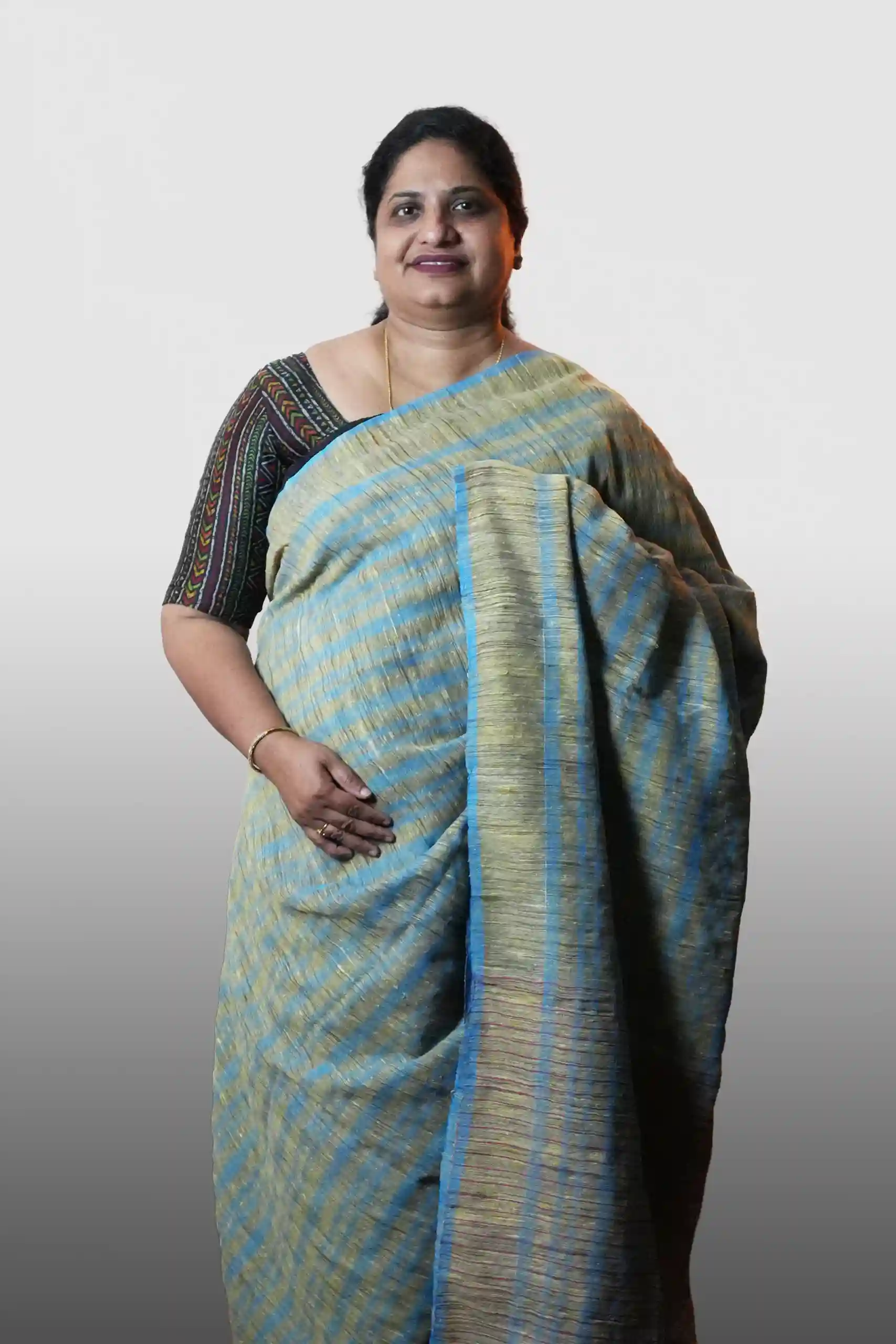 Jute Cotton Saree (GVS 4372)