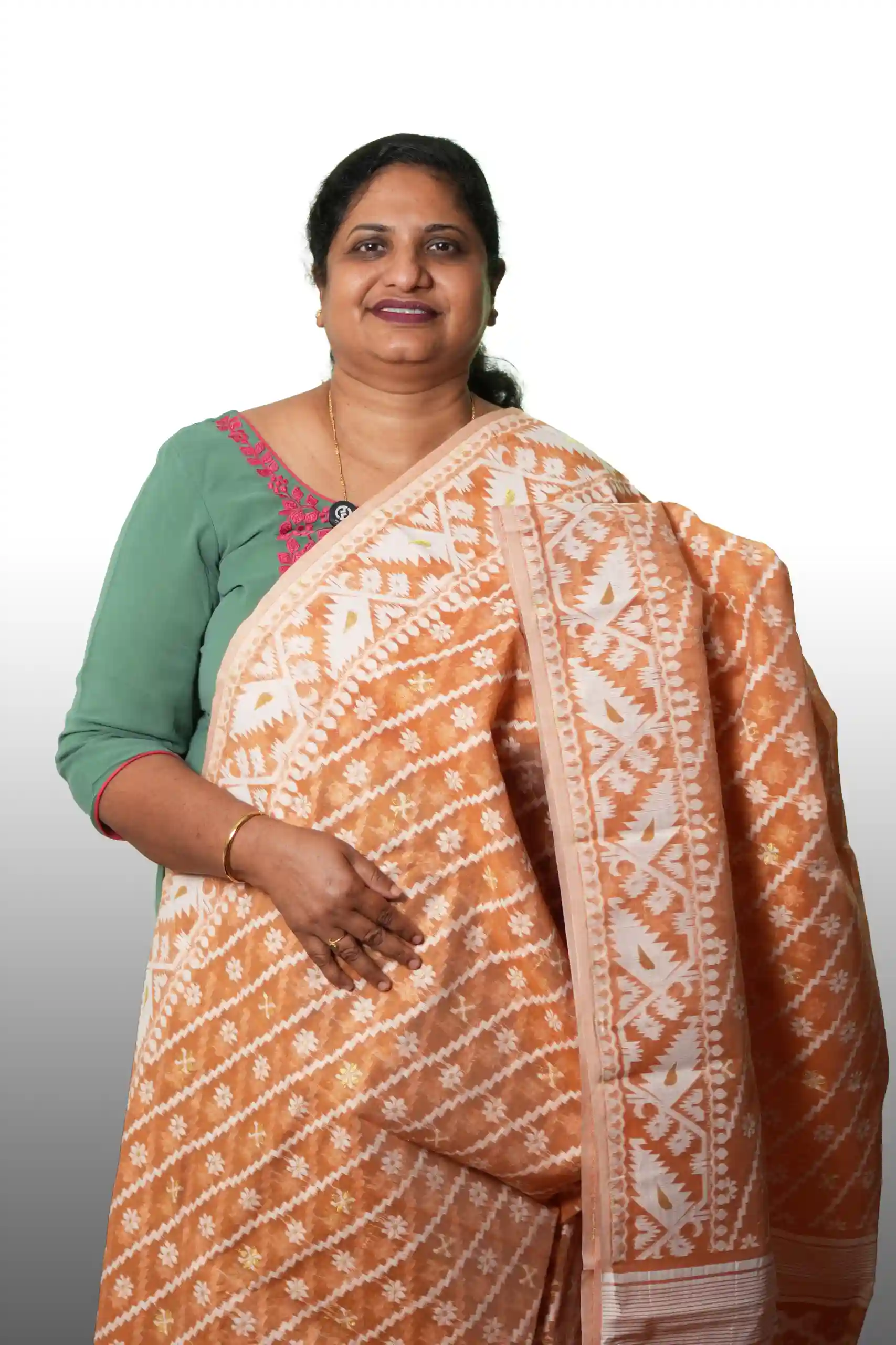 Handloom Jamdani Cotton Saree (GVS 4093)