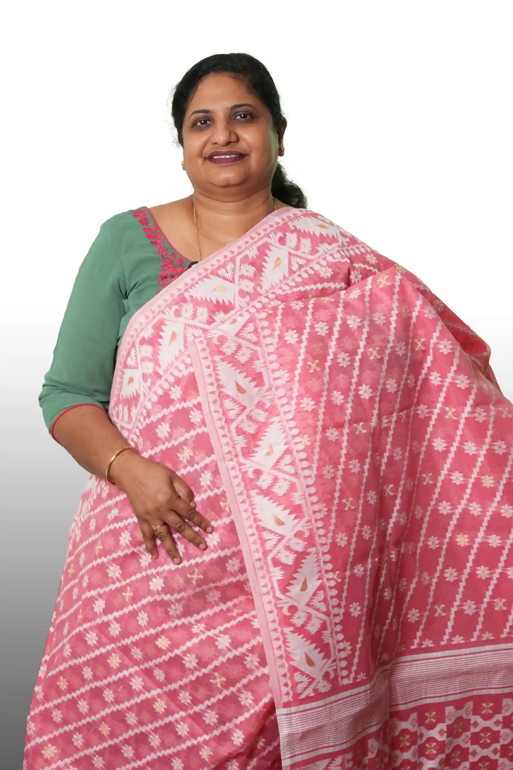 Handloom Jamdani Cotton Saree (GVS 4097)