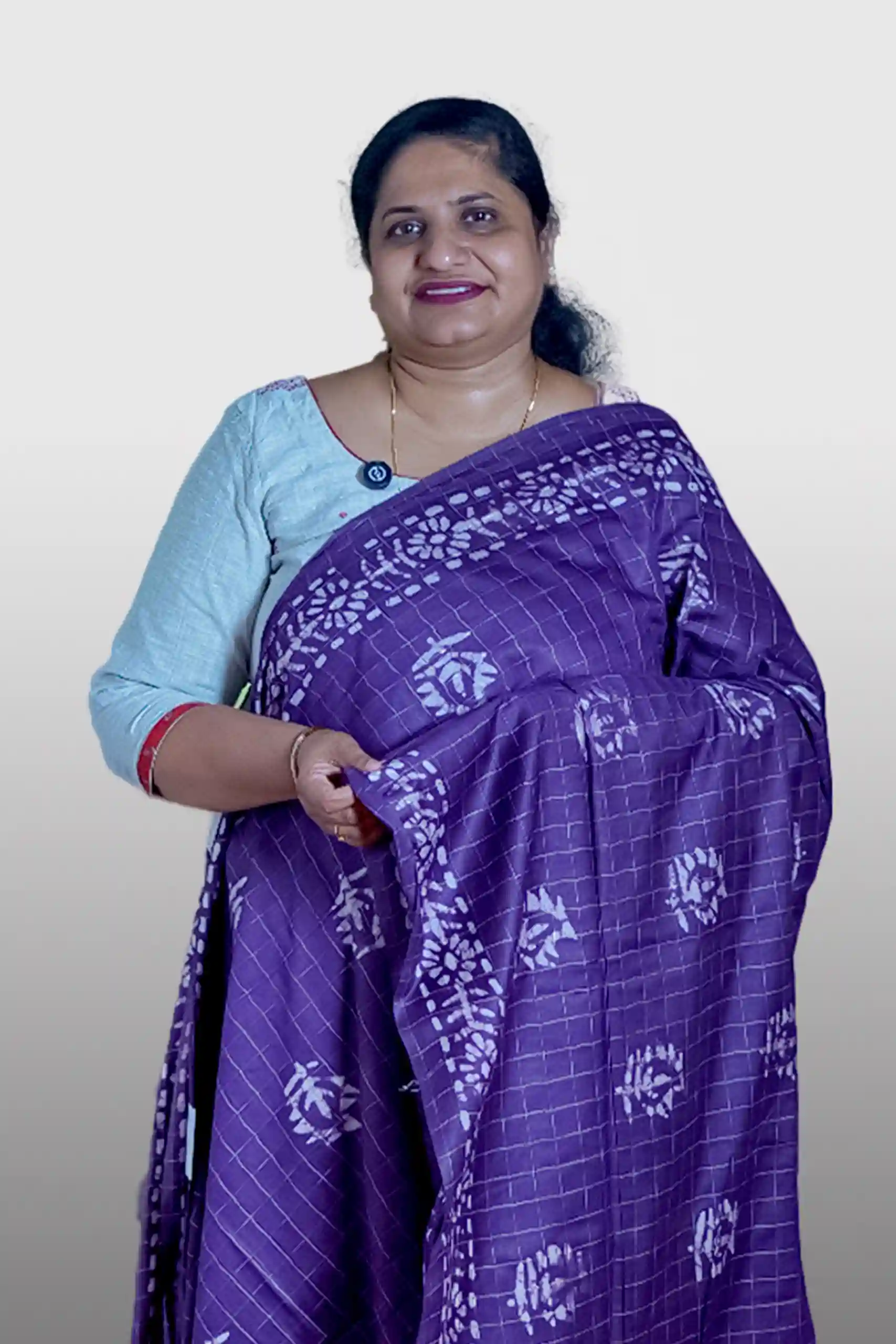 Semi Tussar with Screen Prints (GVS 4127)