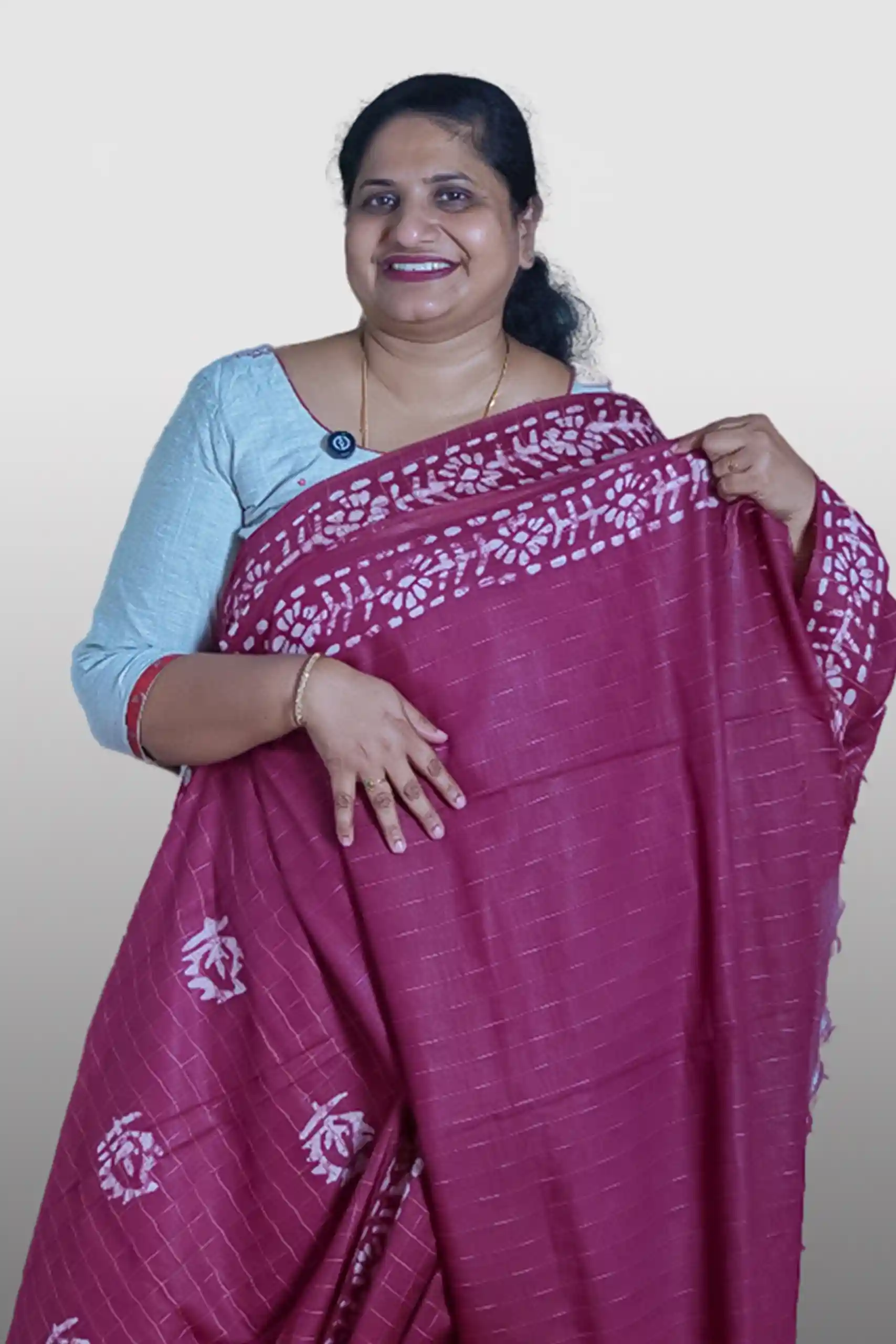 Semi Tussar with Screen Prints (GVS 4130)