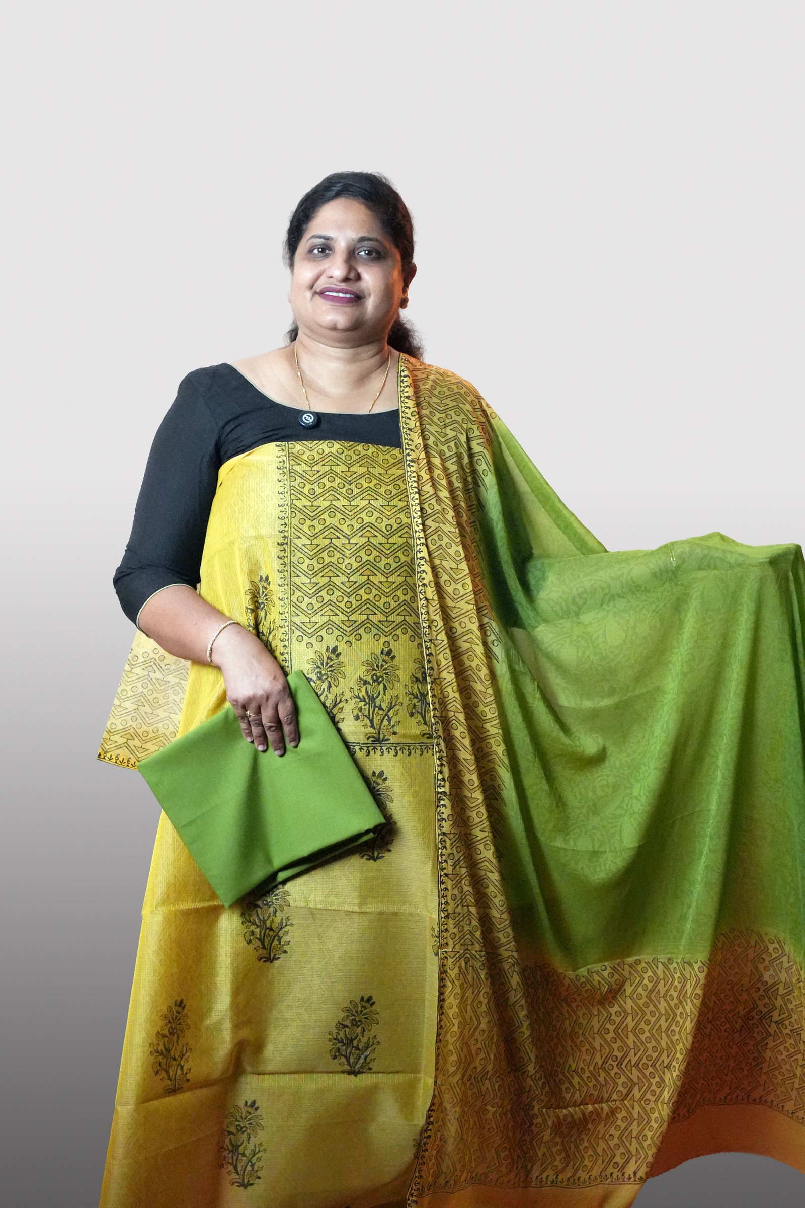 Noil Kotha With Block Prints (GVD 2226)