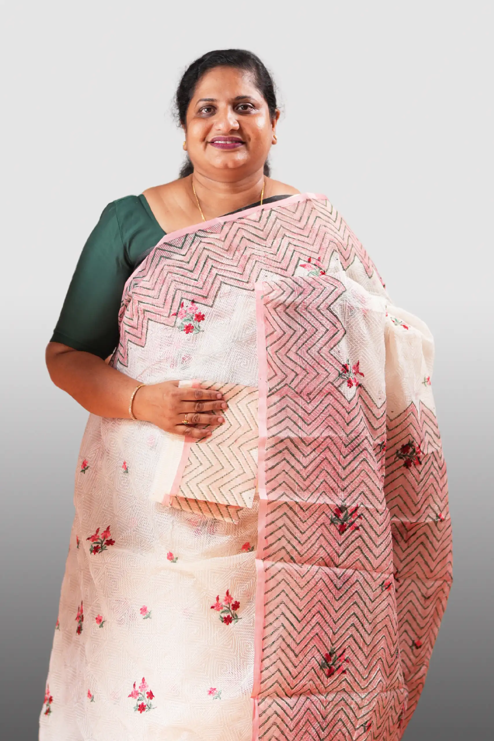 Tepchi kota With Block Prints And Thread Work (GVS 4308)