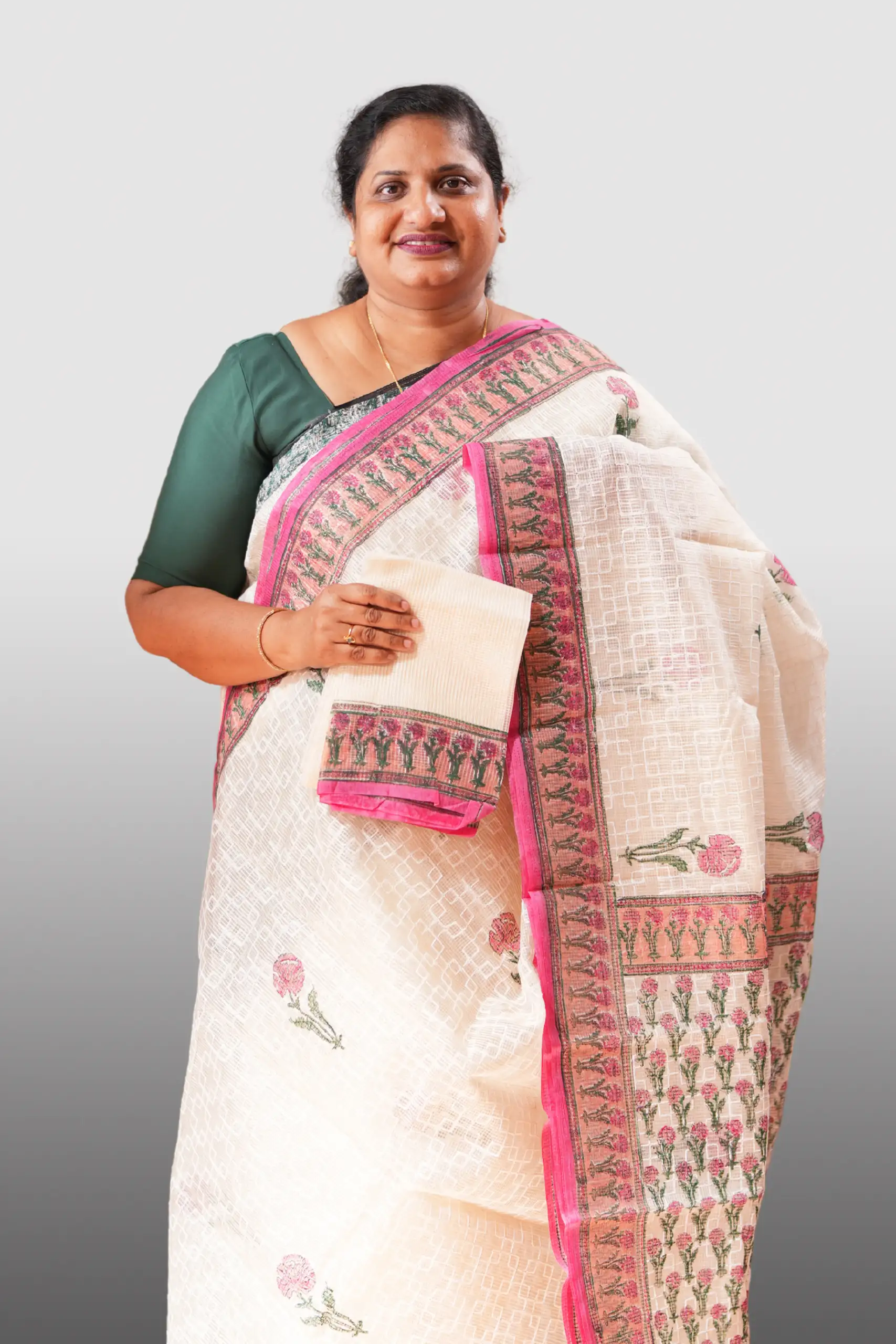 Tepchi Kota With Block Prints (GVS 3558)