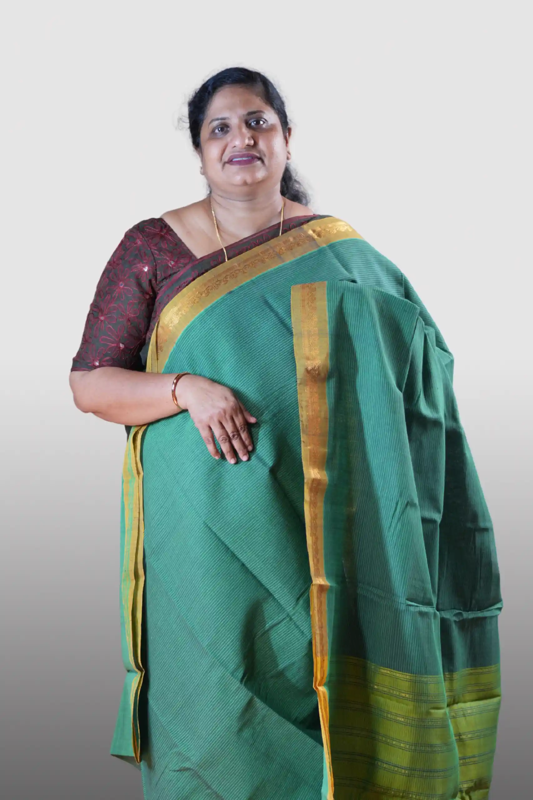Handloom Gadwal Cotton Saree (GVS 1705)