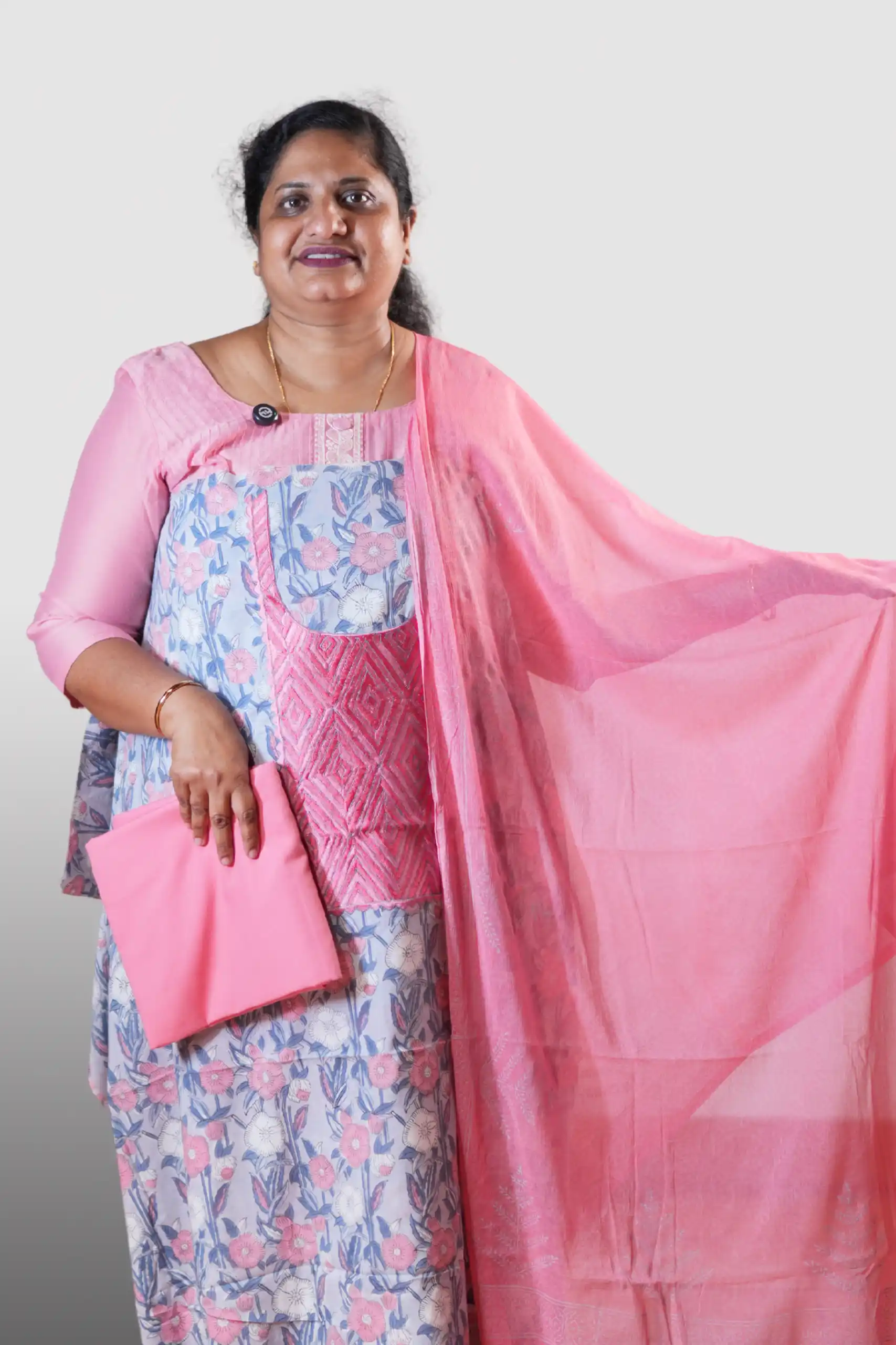 Handloom Cotton With Embroidered Yoke (GVD 2229)