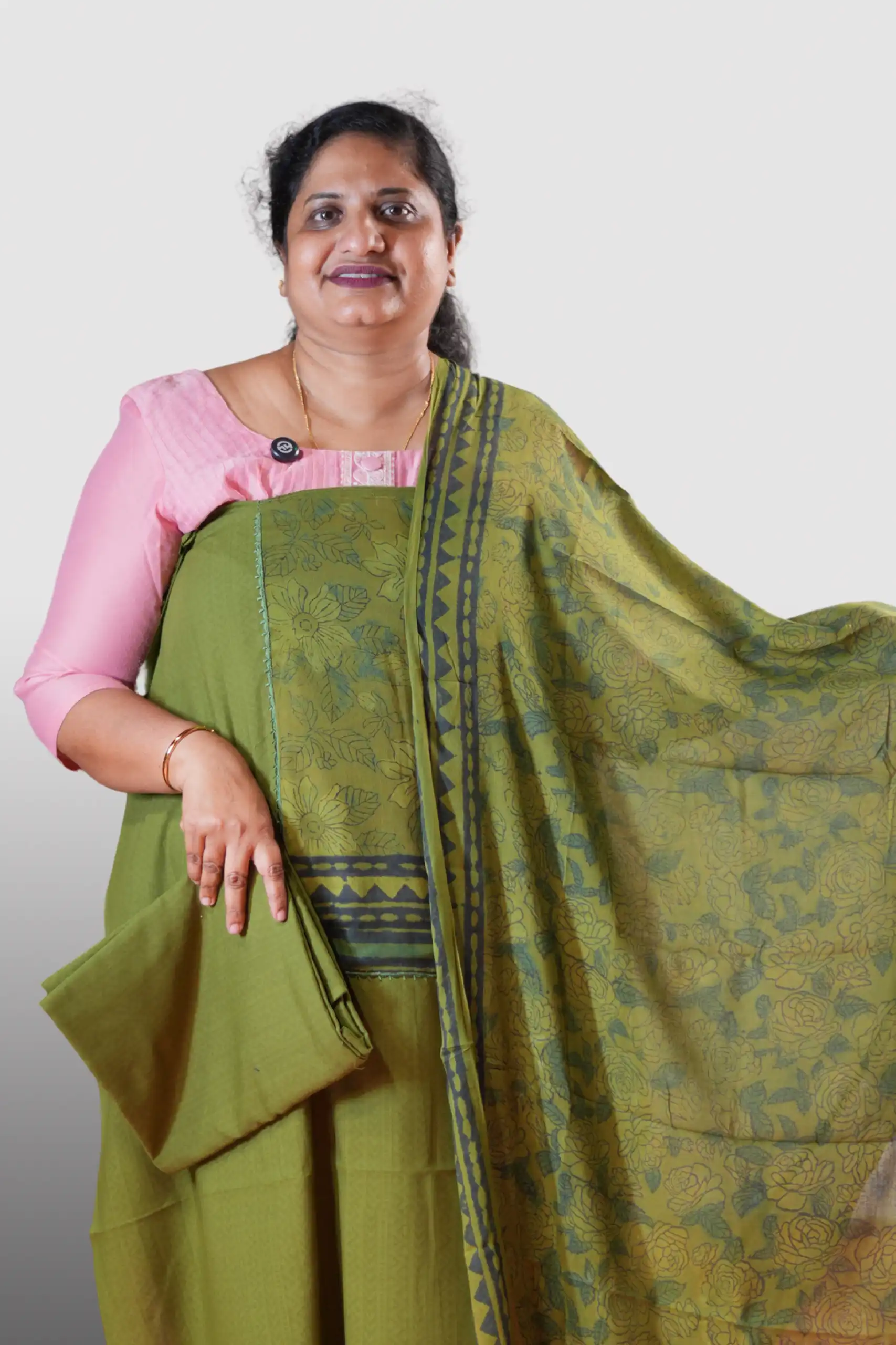 Handloom Cotton With Yoke (GVD 1959)