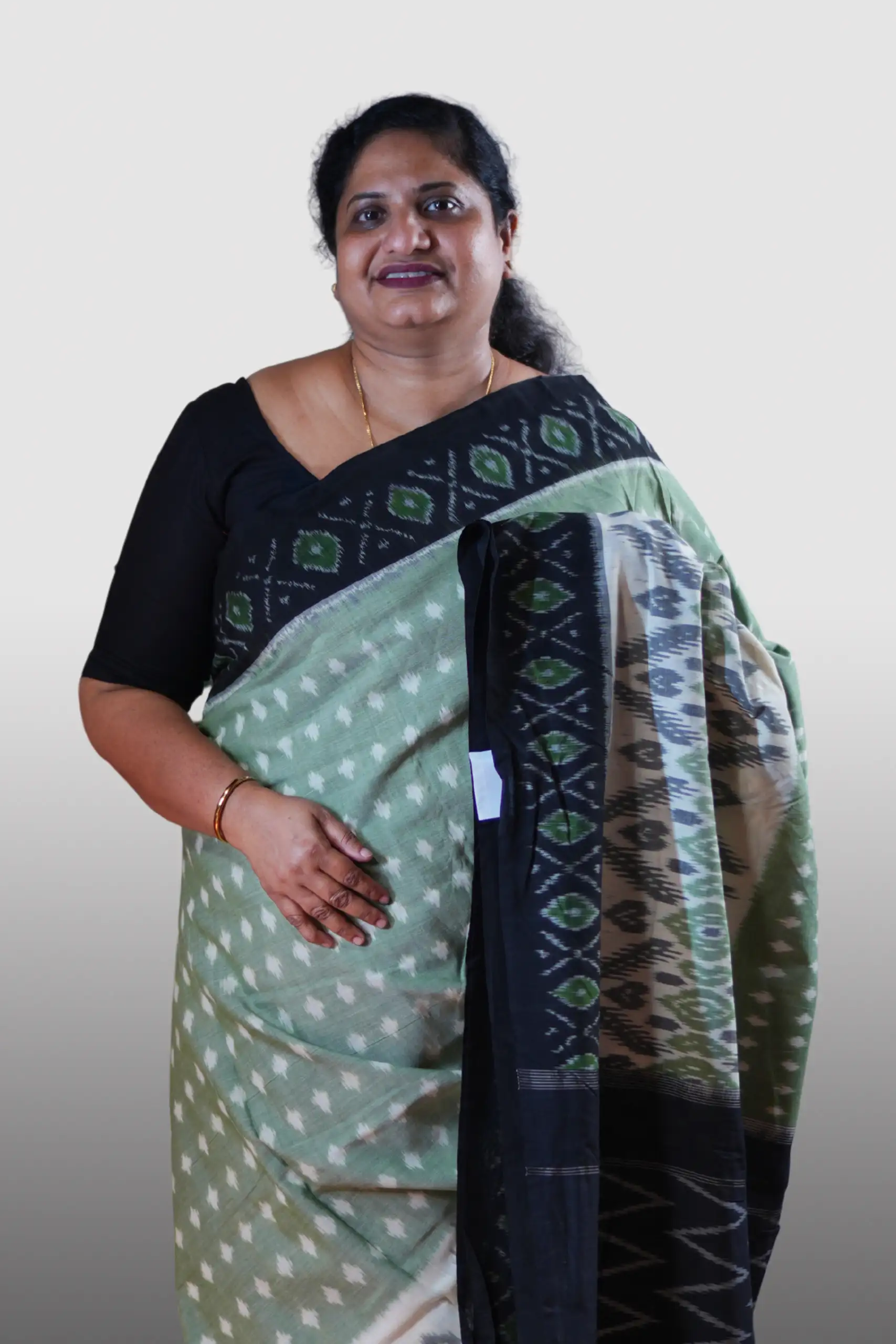 Handloom Ikkat Cotton Saree (GVS 3390)