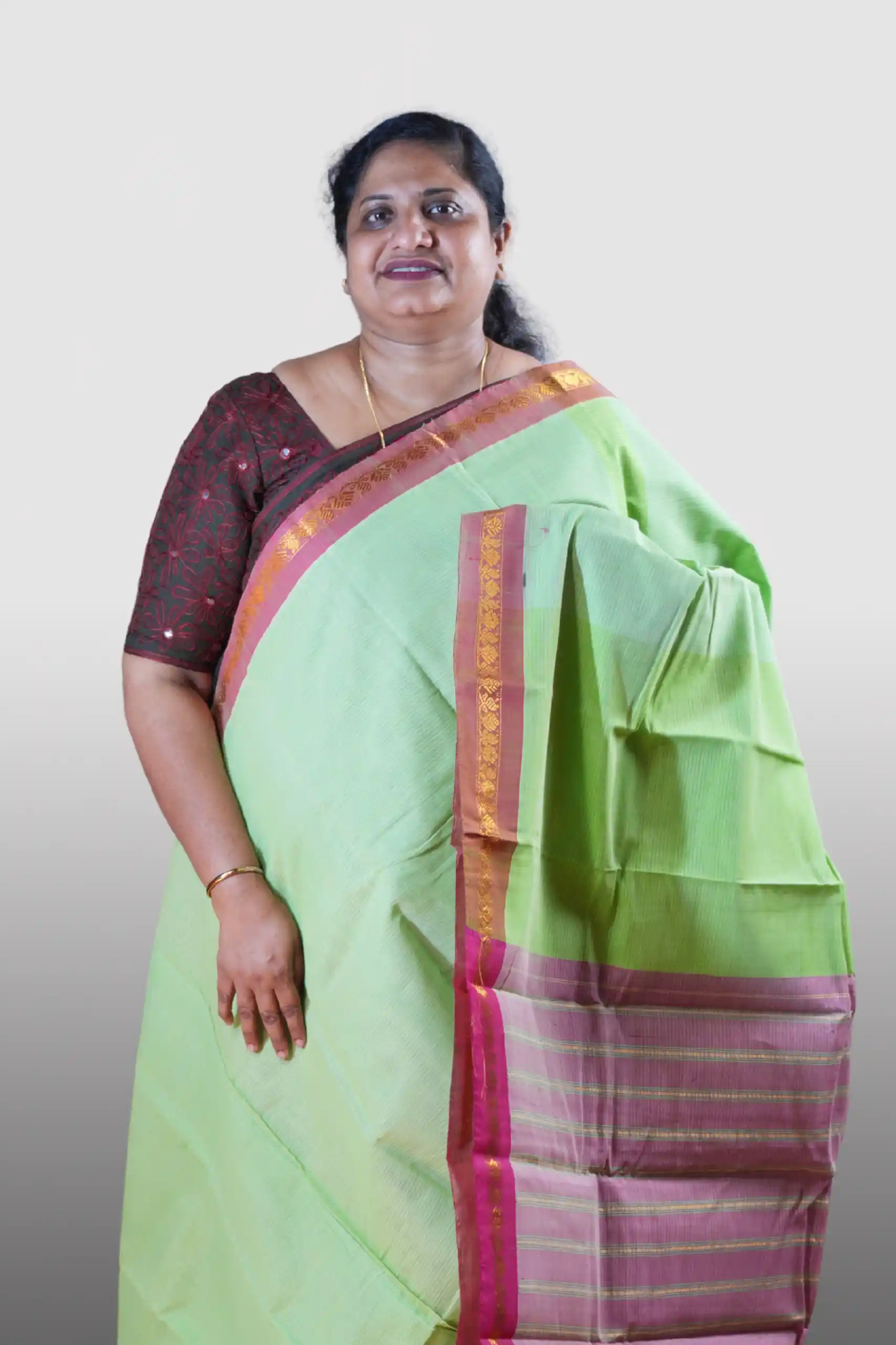 Handloom Gadwal Cotton Saree (GVS 1702)