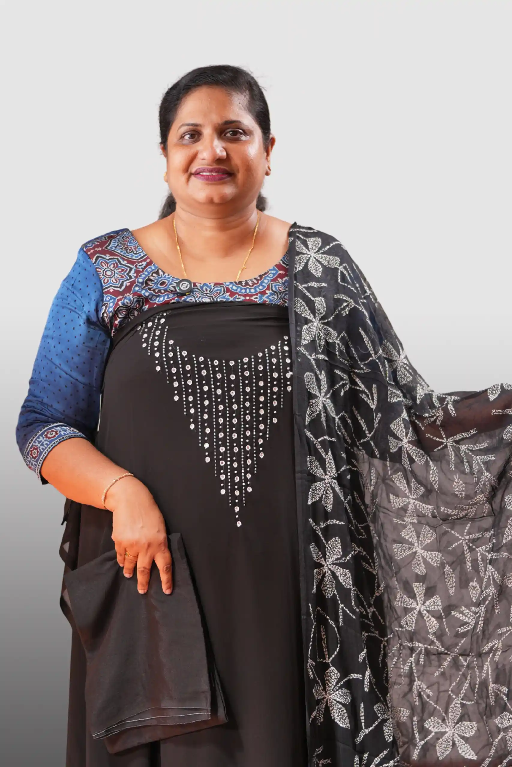 Georgette With Sequins Work (GVD 2261)